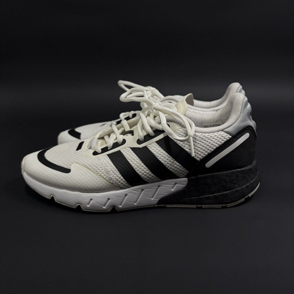 Adidas Men Ultra Originals ZX 1K Boost Black/White Running Shoes (FX6510) Size 8